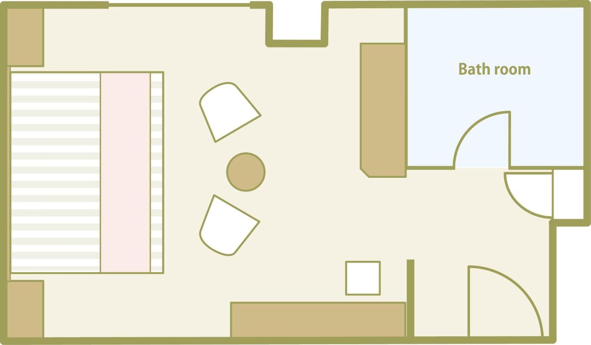 Kanazawa Hakuchoro Hotel Sanraku -Natural Hot Spring- Екстериор снимка A floorplan of a typical bedroom in a residential college