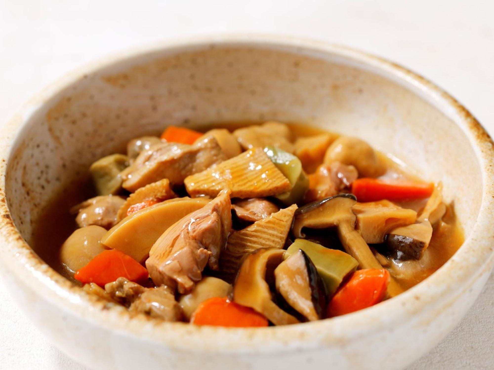 Kanazawa Hakuchoro Hotel Sanraku -Natural Hot Spring- Екстериор снимка A bowl of mushroom stew